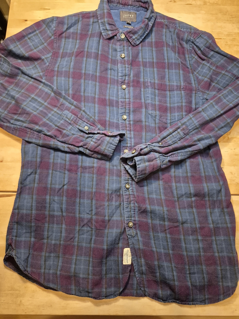J.Crew Blue & Purple Plaid Button-Down Shirt